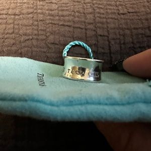 TIFFANY & Co 1837 Wide Band Ring - Size 8